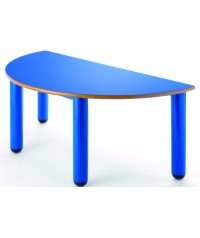Mesa nido semicircular  120x60 cm. - 52 cm. de alto.