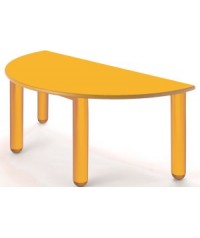 Mesa nido semicircular  120x60 cm. - 52 cm. de alto.