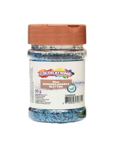 Purpurina biodegradable Azul - 50 gramos