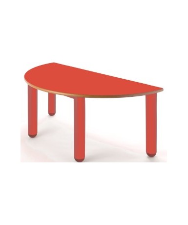 Mesa nido semicircular 110x55 cm. - 52 cm. de...