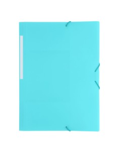 Carpeta opaca con gomas azul - 10 unidades