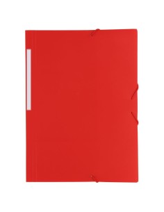 Carpeta opaca con gomas rojo - 10 unidades