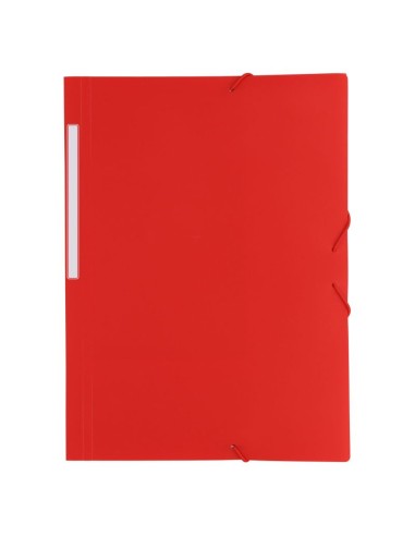 Carpeta opaca con gomas rojo - 10 unidades