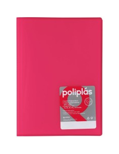 Carpeta translúcida 20 fundas - Fucsia