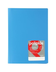 Carpeta A4 20 fundas - Azul cielo