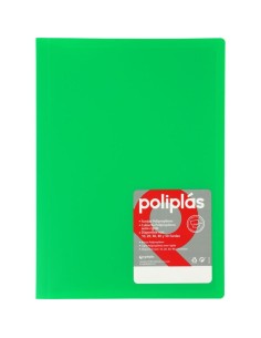 Carpeta A4 20 fundas - Verde claro