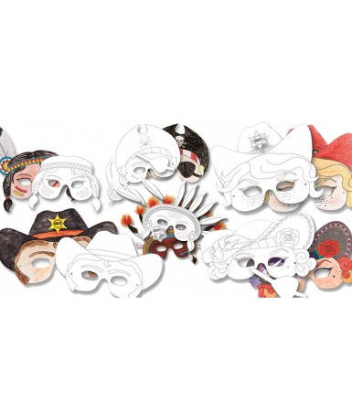 6 máscaras personajes para decorar