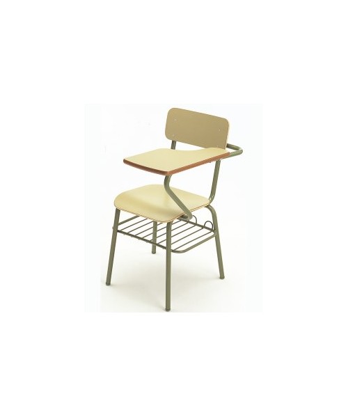 Silla con pala y rejilla verde/verde