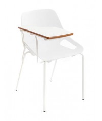 Silla gua patas blancas con pala C153 - 45 cm. de alto