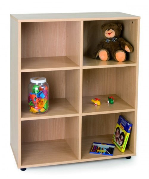 Mueble casillero 6 huecos.