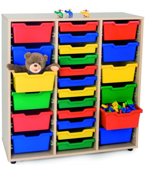 Mueble cubetero 3 columnas