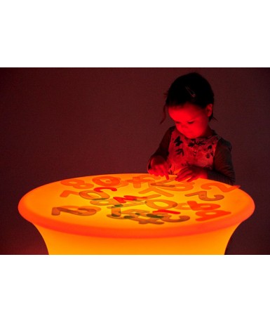 Mesa de luz redonda 70x70x40 cm