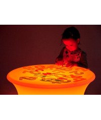 Mesa de luz redonda 70x70x40 cm