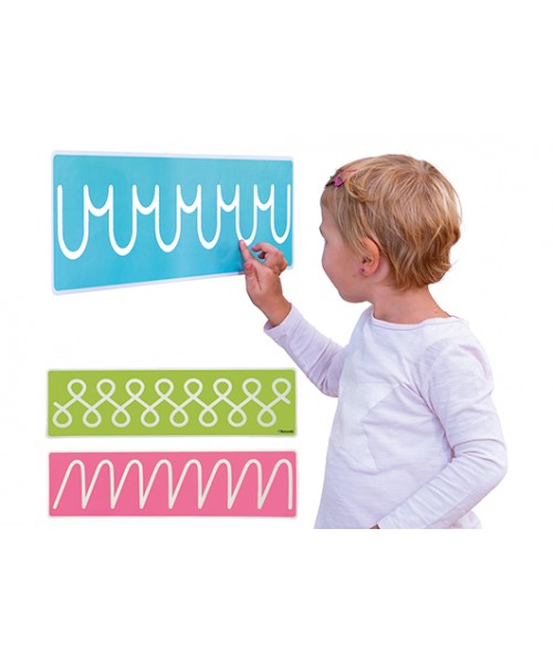 Pack 8 láminas Gráficas preescritura lineales 2