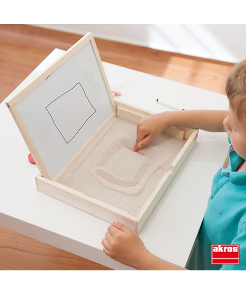 Bandeja y pizarra multisensorial preescritura - Montessori 2