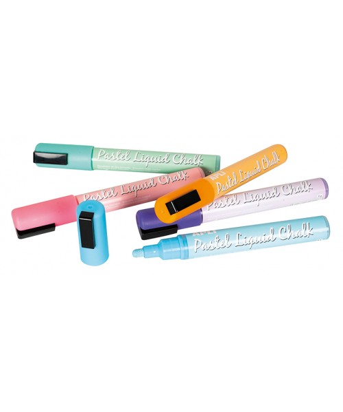 Rotuladores tiza líquida Colores pastel - 5 unidades 2