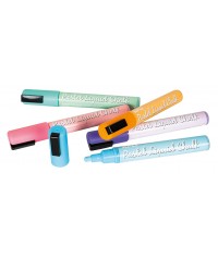 Rotuladores tiza líquida Colores pastel - 5 unidades