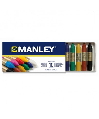 Ceras Manley - Estuche de 10 colores