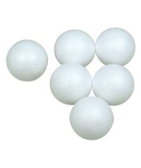 Bolas de porex 5 cm de diámetro, pack de 30 unidades.