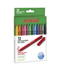 Estuche 12 Rotuladores fino de colores