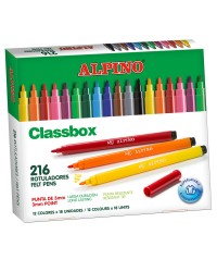 Pack 216 rotuladores alpino fino