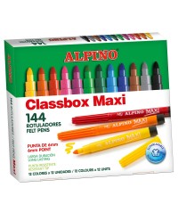 Estuche rotuladores gruesos maxi 144 unds.