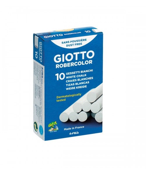 10 Tizas blancas robercolor