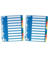 Paquete 5 separadores folio 10 pestañas