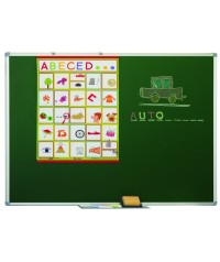 Pizarra formica marco de aluminio 122x244 cm.