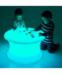 Mesa de luz redonda 70x70x40 cm