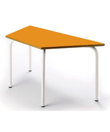 Mesa Trapezoidal 120x60x60 cm. Patas blancas -...
