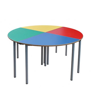 Mesa E145 1/4 circulo patas grises - 65 cm. de...