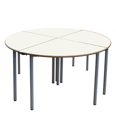 Mesa E145 1/4 circulo patas grises - 65 cm. de...