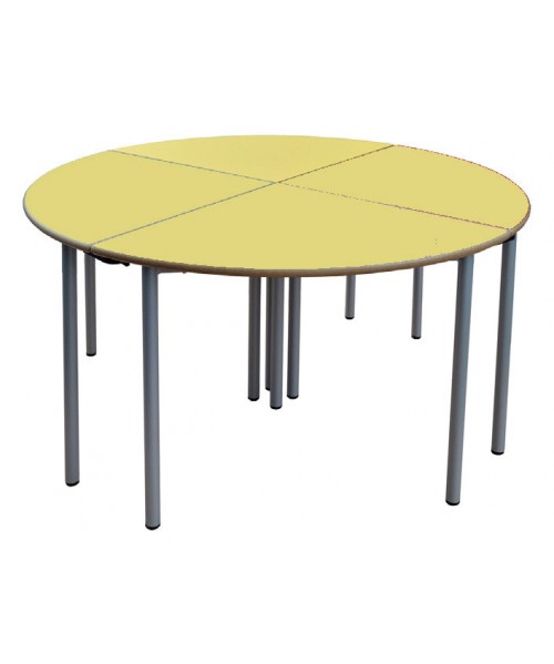 Mesa E145 1/4 circulo patas grises - 70 cm. de alto 2