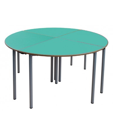 Mesa E145 1/4 circulo patas grises - 70 cm. de...