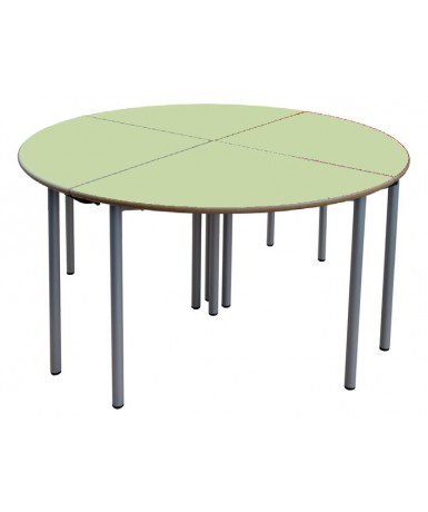 Mesa E145 1/4 circulo patas grises - 75 cm. de...