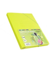 Carpeta cartoncillo folio verde lima