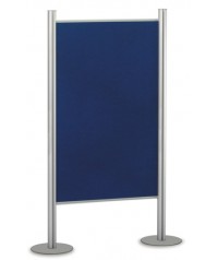 1 Soporte modular con base para mampara de 2 caras