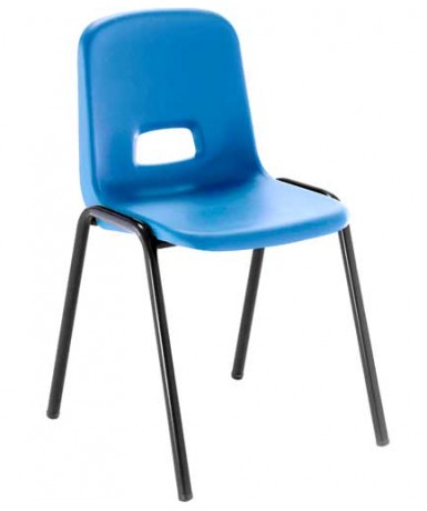 Silla carcasa patas negras - 36 cm. de alto