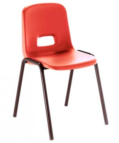 Silla carcasa patas negras - 36 cm. de alto