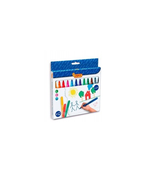 Rotulador Jovi punta fina - 12 colores