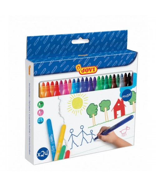 Rotulador Jovi punta fina - 24 colores