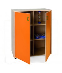 Armario intermedio: 2 puertas + 6 huecos