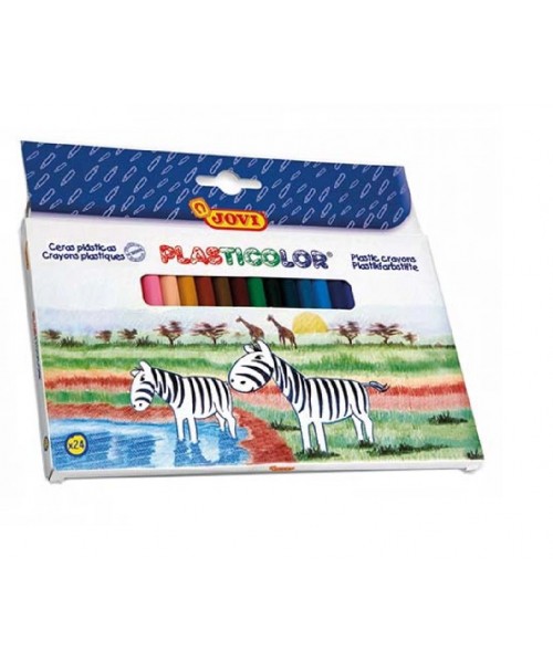 Caja ceras Plasticolor 24 colores