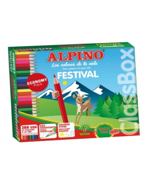 Caja lapiceros color alpino 288 uds
