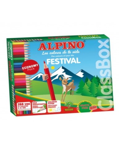 Caja lapiceros color Alpino 288 uds