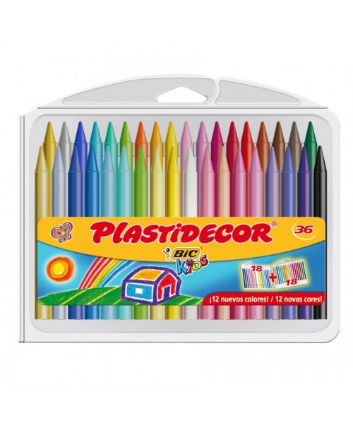 Caja ceras Plastidecor 36 colores