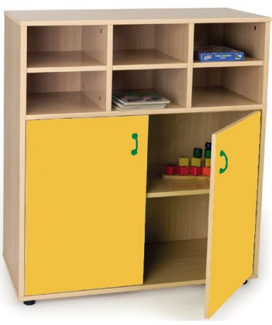 Armario intermedio: 6 casillas + 2 puertas/4...