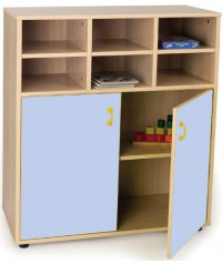 Armario intermedio: 6 casillas + 2 puertas/4 huecos