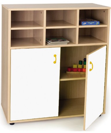 Armario intermedio: 6 casillas + 2 puertas/4...